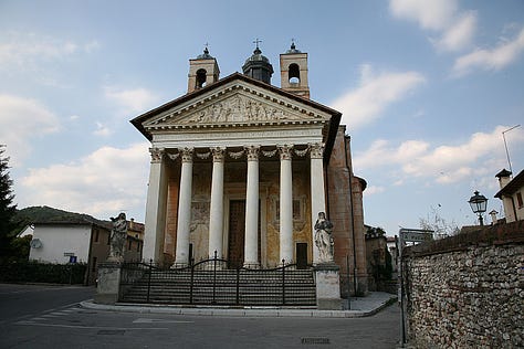 Tempietto of S. Pietro in Montorio by Bramante, Tempietto Barbaro by Andrea Palladio, St Paul’s Church Covent Garden by Inigo Jones