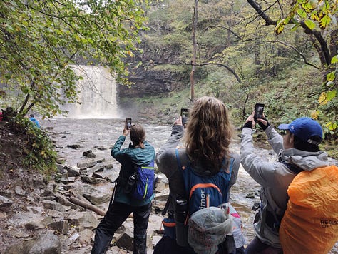 waterfall walk in the brecon beacons