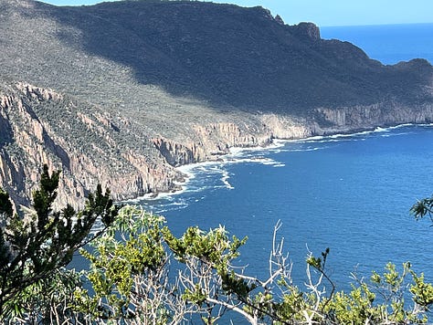 A gallery of images of our hike along the Three Capes of Tasmania - Day two