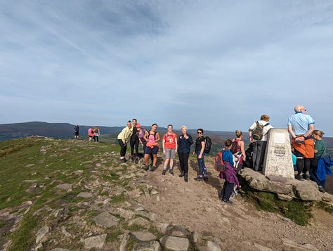 guided walk of sugar loaf and skirrid with Wales Outdoors