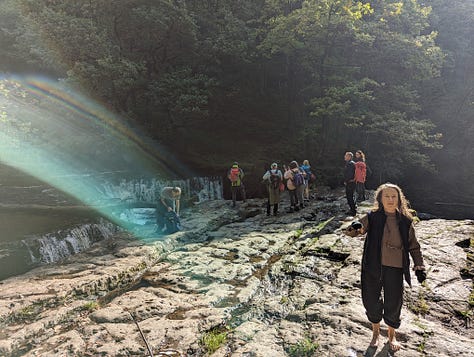 guided walk of the waterfalls of the BBNP with Wales Outdoors