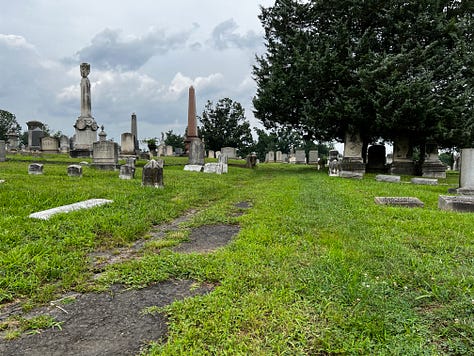 late 19th century graves, monuments, and graveyard structures