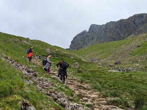 hikers on scafell pike