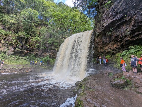 guided walk of the Brecon Beacons waterfalls