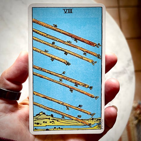 The eight of wands tarot deck, six different interpretations of the tarot artwork and cards