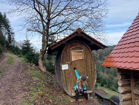 Drinks stations in the Black Forest