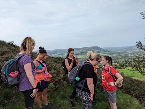 guided walk of sugar loaf and skirrid with Wales Outdoors