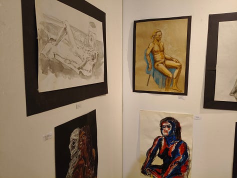 sketches of a life model