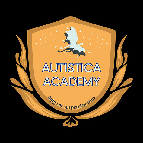 autistic affirming designs. "Not a duck" "Have you tried just suffering?" and "Autistica Academy"