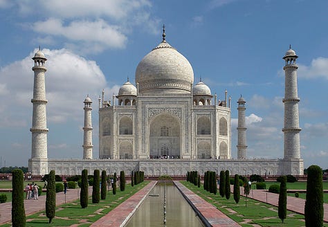LEFT TO RIGHT: Giza Necropolis; Taj Mahal; Terracotta Army.