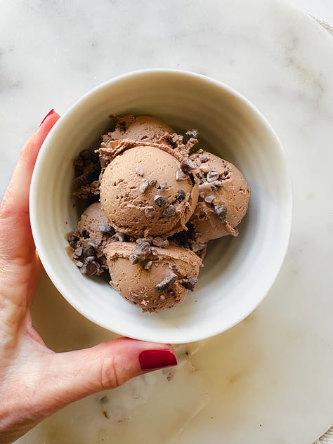 Mexican Hot Cocoa, Vanilla with Chocolate Chunk, Strawberry Cheesecake