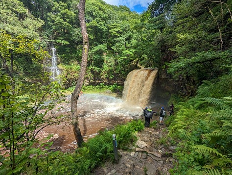 guided walk of the Brecon Beacons waterfalls