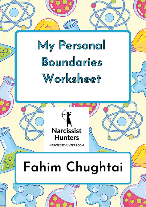 Setting boundaries worksheet download free