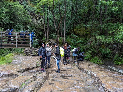 guided waterfall walking in the Brecon Beacons National Park