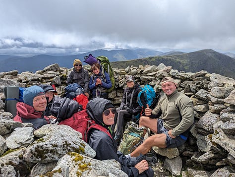 guided hike in the carneddau