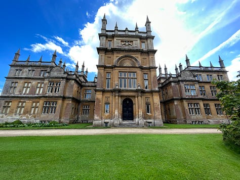 Six photos of the north-facing side of Corsham Court. Images: Roland’s Travels