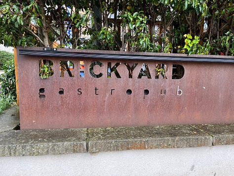 Inside and outside at The Brickyard Gastropub