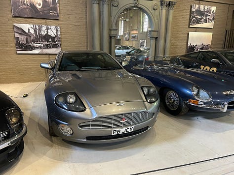 The Earl of Pembroke's car collection at Wilton House.