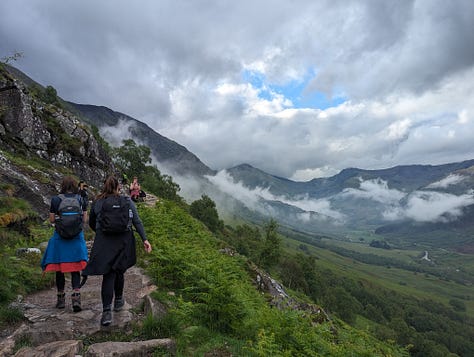 hikers on ben nevis