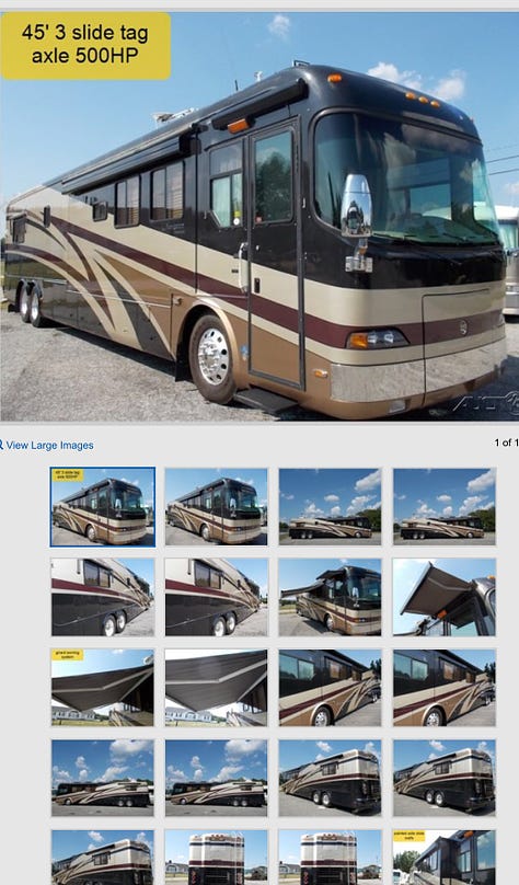 our 45 foot motorcoach- photos we send for approval Planes Trains and Rving