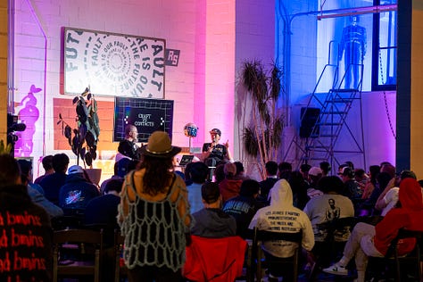 Auto photographer Larry Chen speaks to a crowd of 100 at the creative agency Race Service in Los Angeles in September of 2024. Photo by Forest Casey.