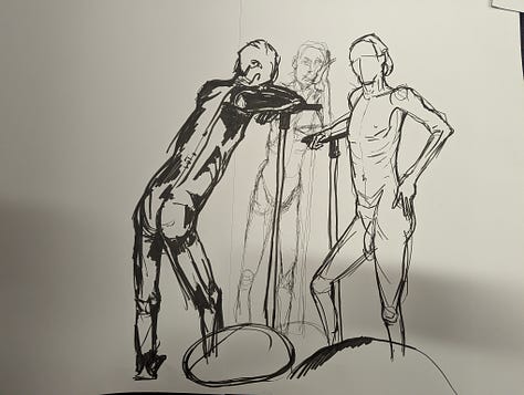 life drawings of a male nude in cardiff