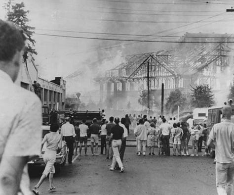 1964 Lewis & Clark Exposition Forestry Building Fire