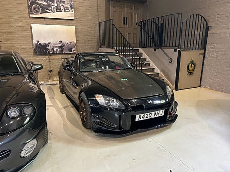 The Earl of Pembroke's car collection at Wilton House.