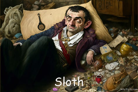 Sloth, Envy, and Wrath by Mr. Bean
