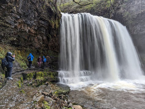 images of waterfalls in the Brecon Beacons