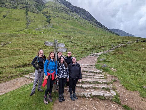 hikers on ben nevis