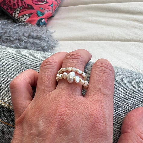 Full of Pearls - Stacking Pearl Rings & Hoops Set