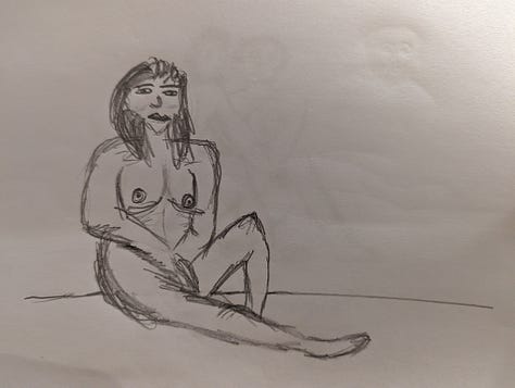 life drawings of models in cardiff