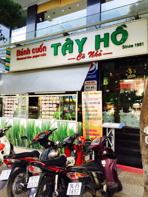 Vietnam menus and food stores. 