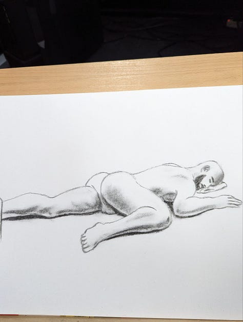 life drawing cardiff model