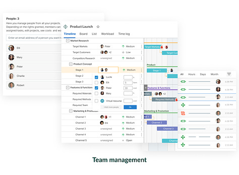 GanttPro screenshot demonstrating features for streamlined project planning, including task scheduling, resource allocation, and progress tracking.