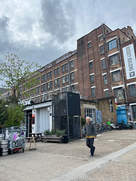 Italo cafe near Vaux Hall, TOAD bakery, South London Gallery, and Copeland Park in Peckham
