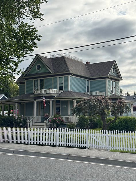 Photographs of houses with porches