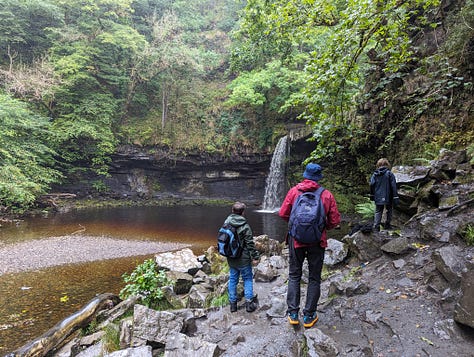 guided walk waterfalls brecon beacons