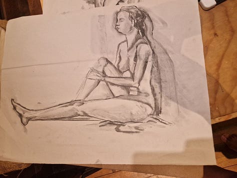 life drawing model in Cardiff