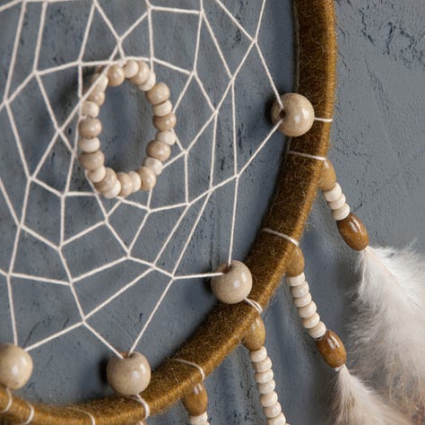 Dreamcatcher, dandelion, geometry