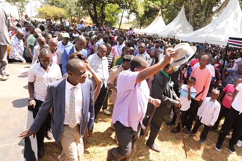 Crowds are seen at the 2023 Maragoli Cultural Festival for Mulembe Online