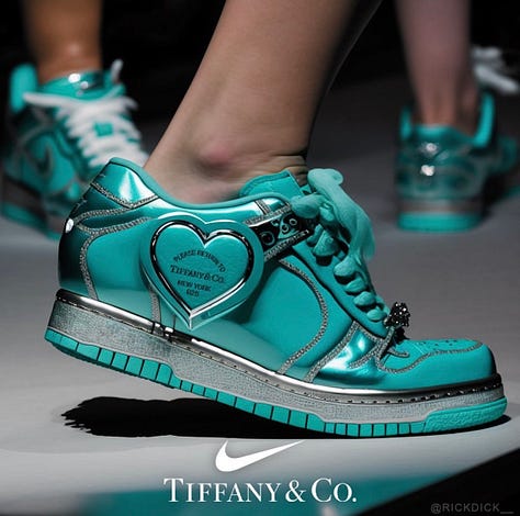 Speculative Tiffany&Co. X Nike speculative designs by @rickdick__