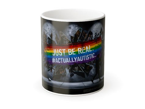 3 Coffee mugs based "Just Ask," "Live Pride," and "Just Be Real." All described in image alt texts above.