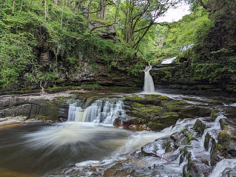 South Wales views waterfalls and Castell Coch