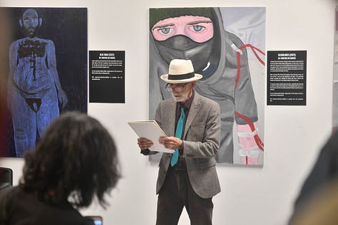 Photos from my art exhibition called Fistula in May 2022.