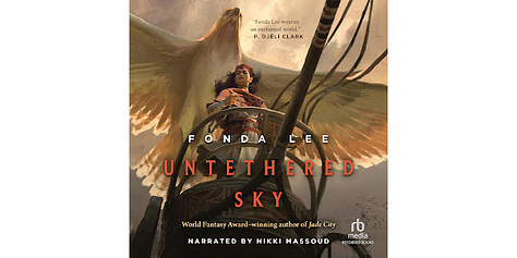 Three book covers: A Natural History of Dragons (Marie Brennan); Untethered Sky (Fonda Lee); Emily Wilde's Encyclopedia of Faeries (Heather Fawcett)