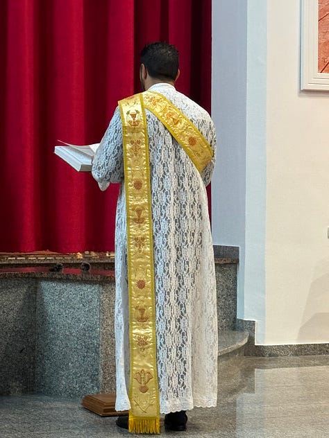 Images of a liturgical church service