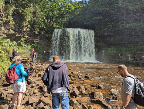 guided walk of the Brecon Beacons waterfalls