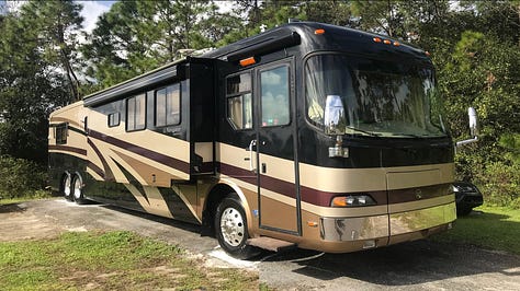 our 45 foot motorcoach- photos we send for approval Planes Trains and Rving